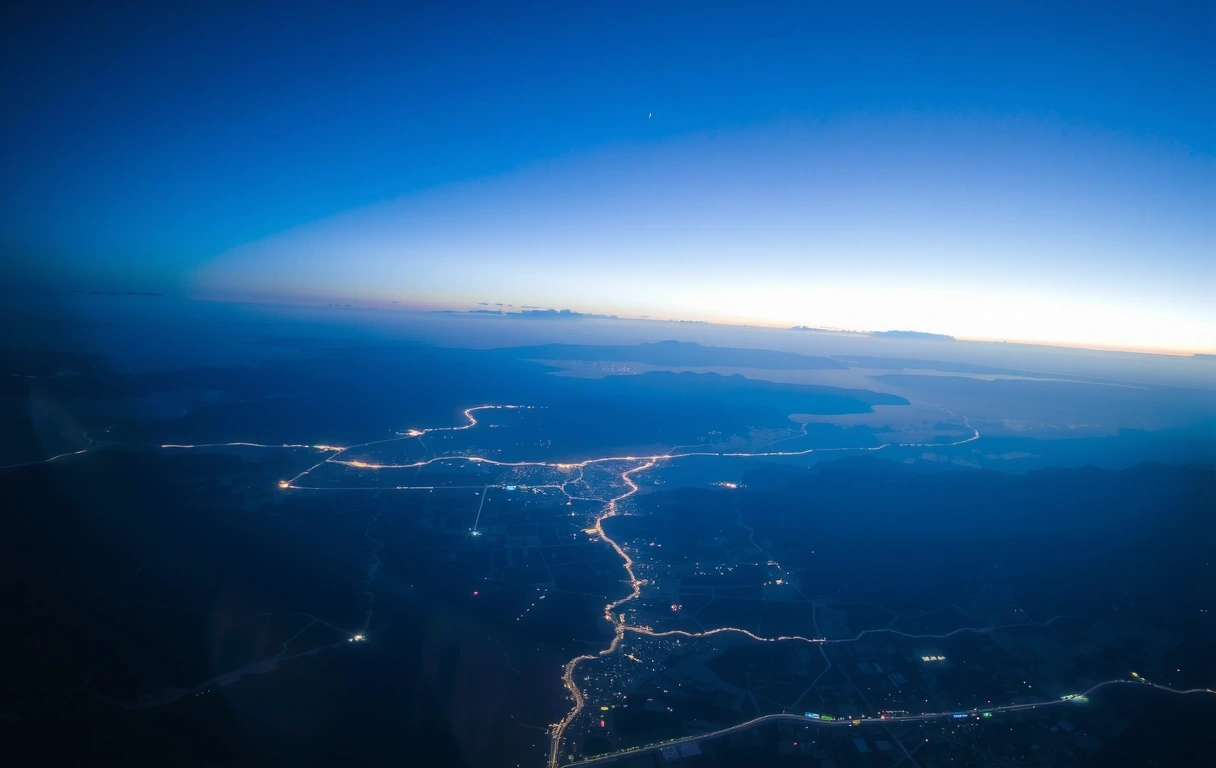 Орбитален изглед към България